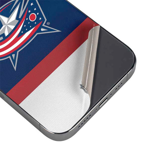 NHL Columbus Blue Jackets Alternate Jersey iPhone 16e Skin
